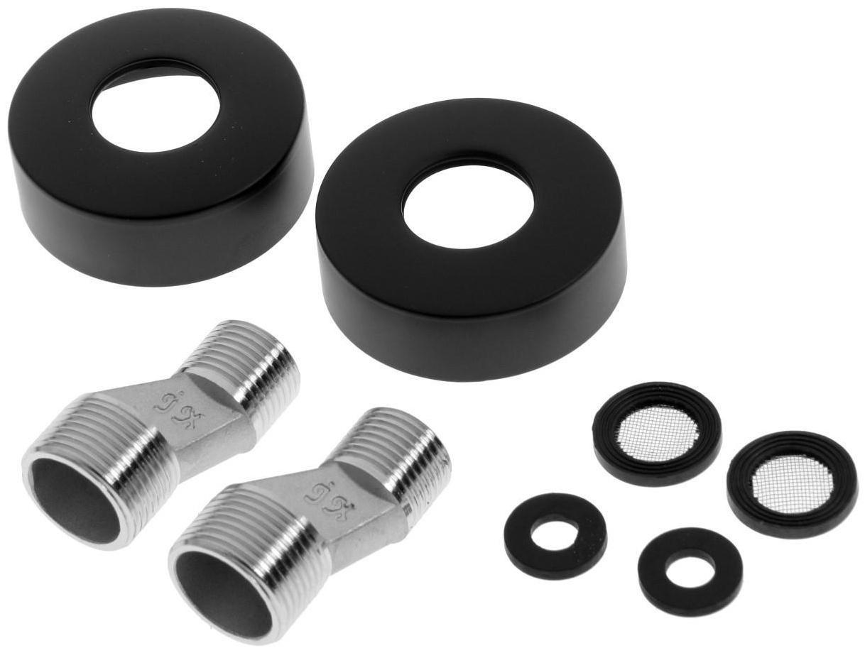 Смеситель для ванны Accoona A63122F, однорычажный, короткий излив, черный