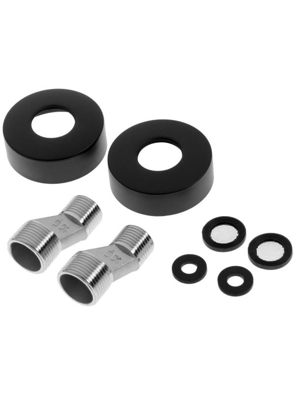 Смеситель для ванны Accoona A63122F, однорычажный, короткий излив, черный