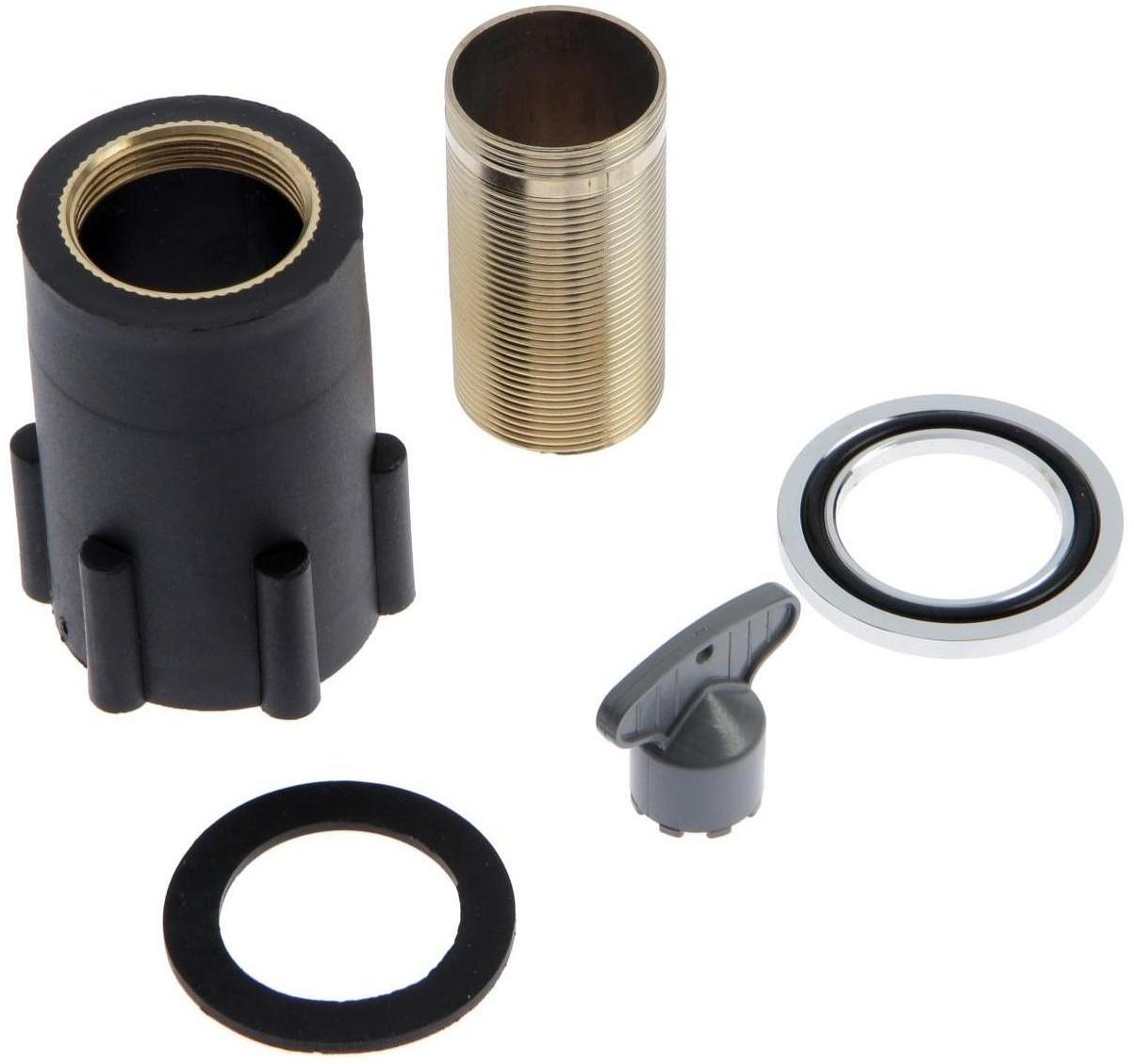 Смеситель для раковины Accoona A90122, однорычажный, латунь, с гайкой, хром