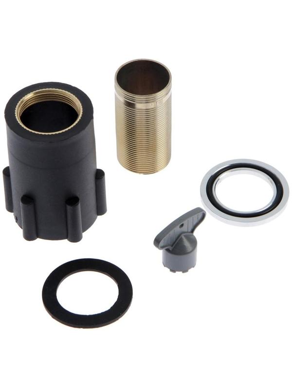 Смеситель для раковины Accoona A90122, однорычажный, латунь, с гайкой, хром