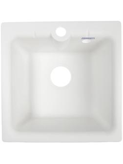 Мойка кухонная из камня GRANMILL 18, 415х415х200 мм, белая