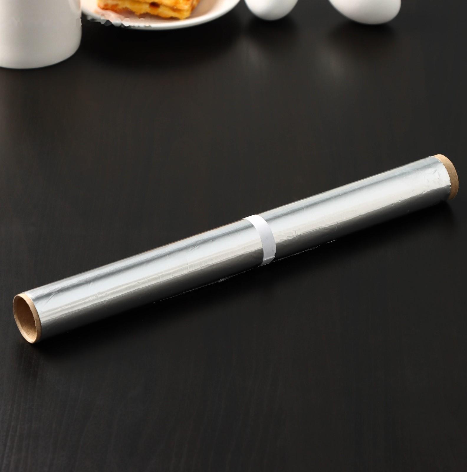 Фольга алюминиевая пищевая «Доляна», 29 см × 10 м, 9 мкм