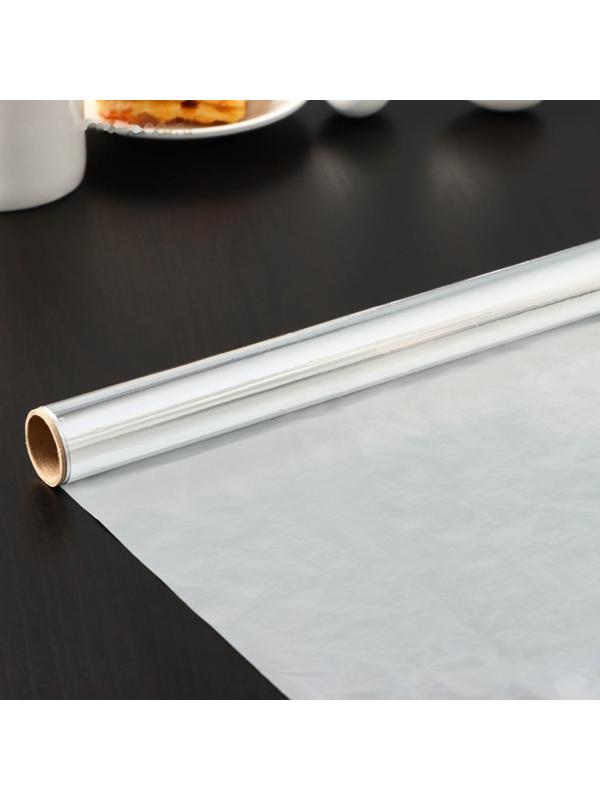 Фольга алюминиевая пищевая «Доляна», 29 см × 10 м, 9 мкм