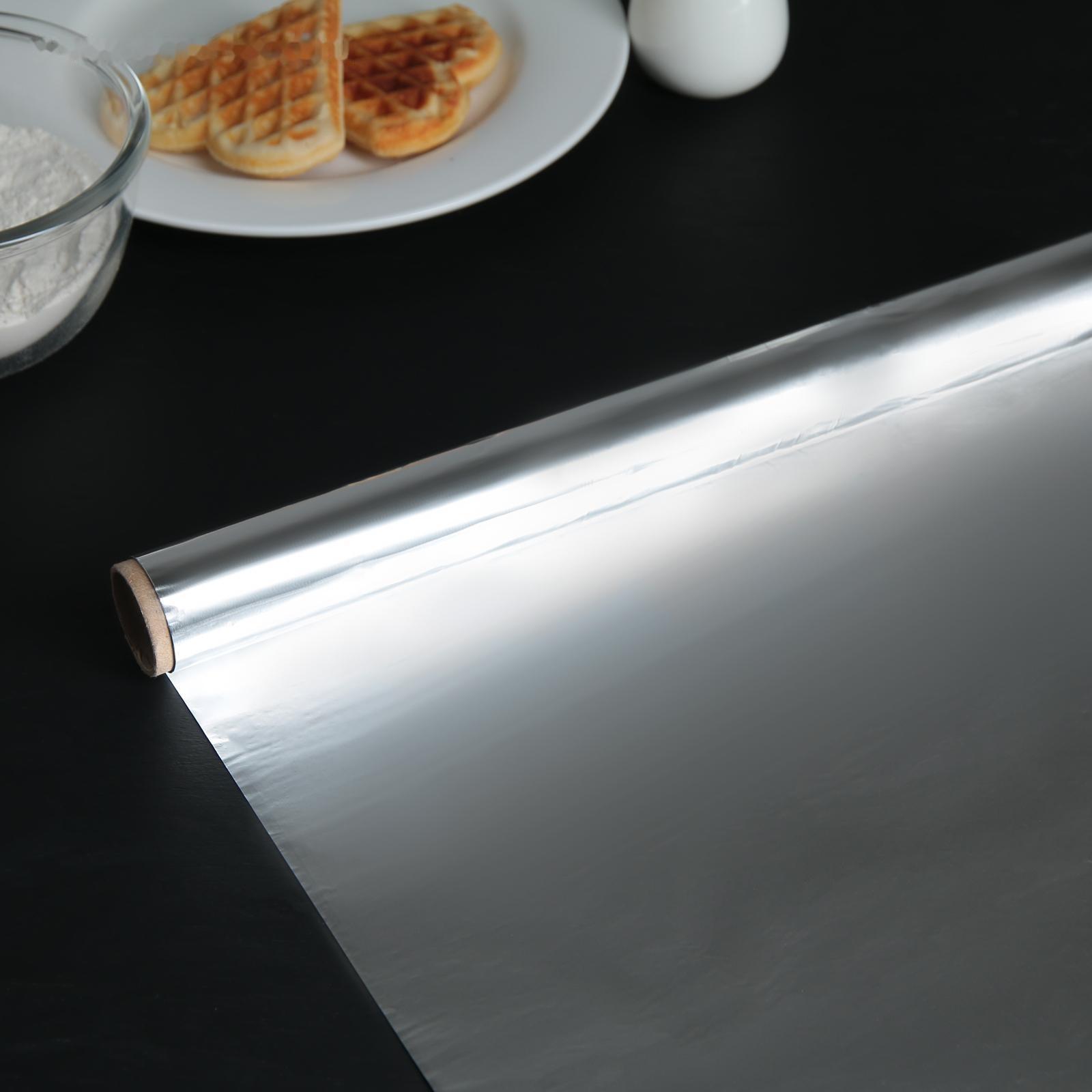 Фольга алюминиевая пищевая «Доляна», 29 см×5 м, 9 мкм