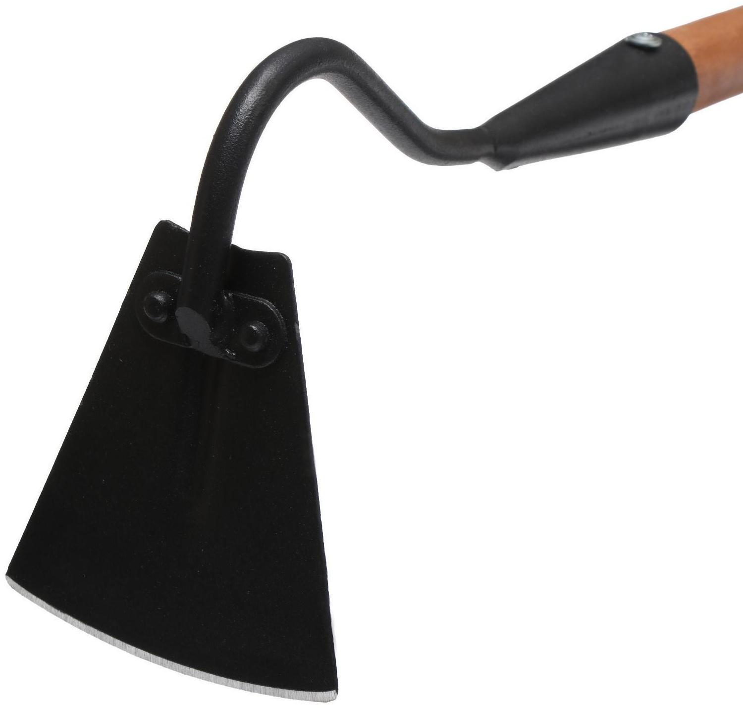 Мотыга, лезвие 10 см, металл, деревянный черенок 100 см