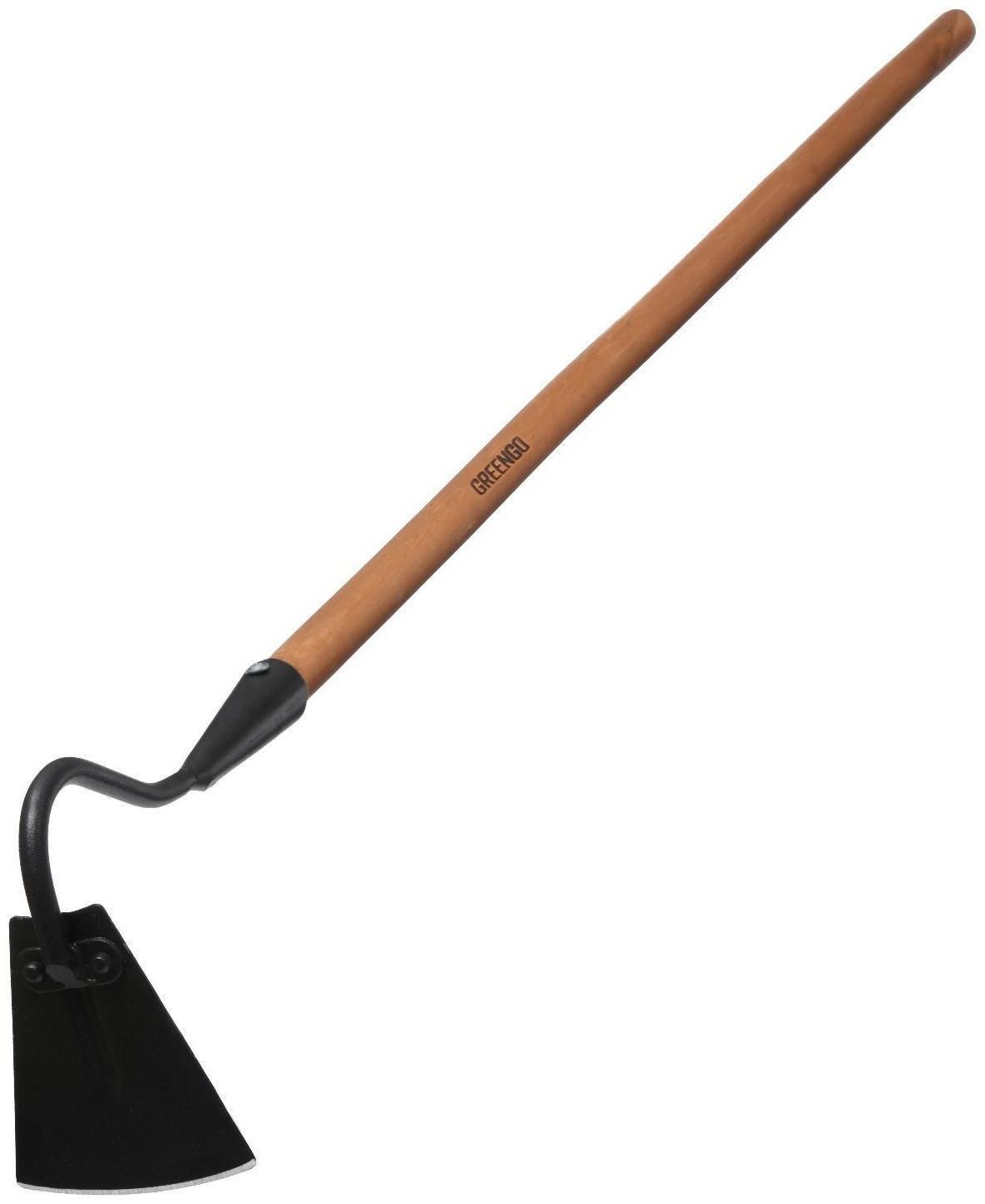 Мотыга, лезвие 10 см, металл, деревянный черенок 100 см