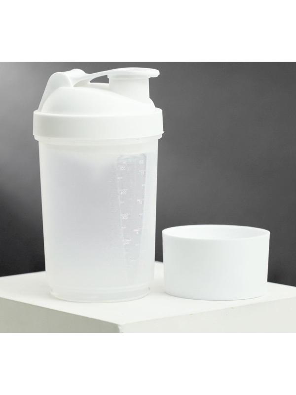 Шейкер спортивный с чашей под протеин, 500 мл
