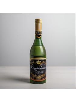 Коробка жестяная в форме бутылки «Поздравляю», 22 см × 7,2 см × 9,5 см