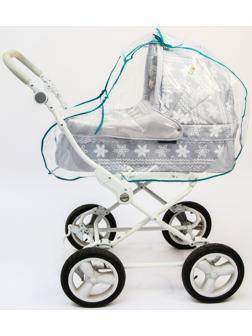 Дождевик на коляску люльку, ПВД кристалл