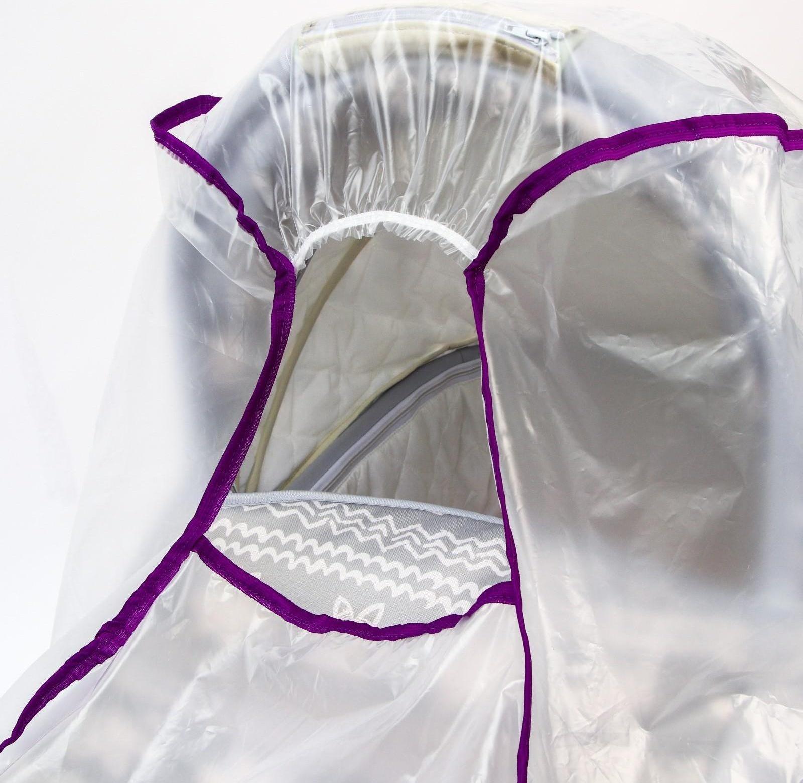 Универсальный дождевик для детской коляски, с окном