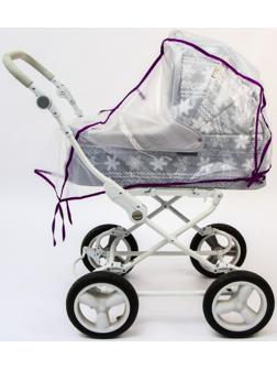 Универсальный дождевик для детской коляски, с окном