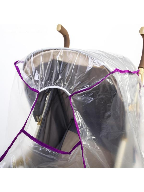 Универсальный дождевик для детской коляски, с окном