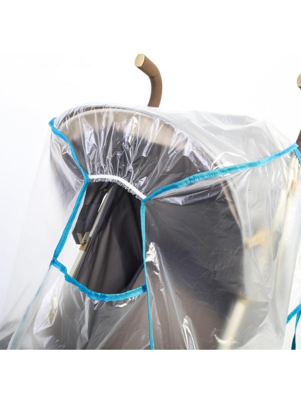 Универсальный дождевик для детской коляски, с окном