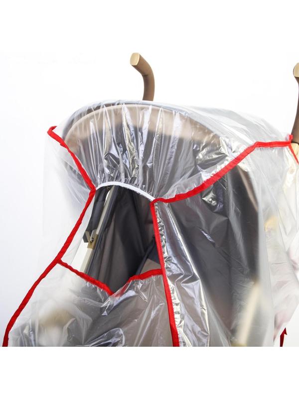 Универсальный дождевик для детской коляски, с окном