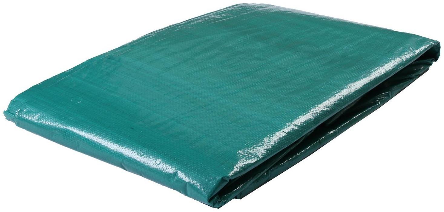 Тент защитный, 8 × 4 м, плотность 120 г/м², УФ, люверсы шаг 1 м, зелёный