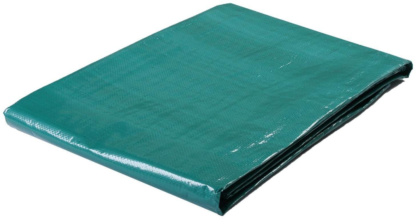 Тент защитный, 6 × 5 м, плотность 120 г/м², УФ, люверсы шаг 1 м, зелёный