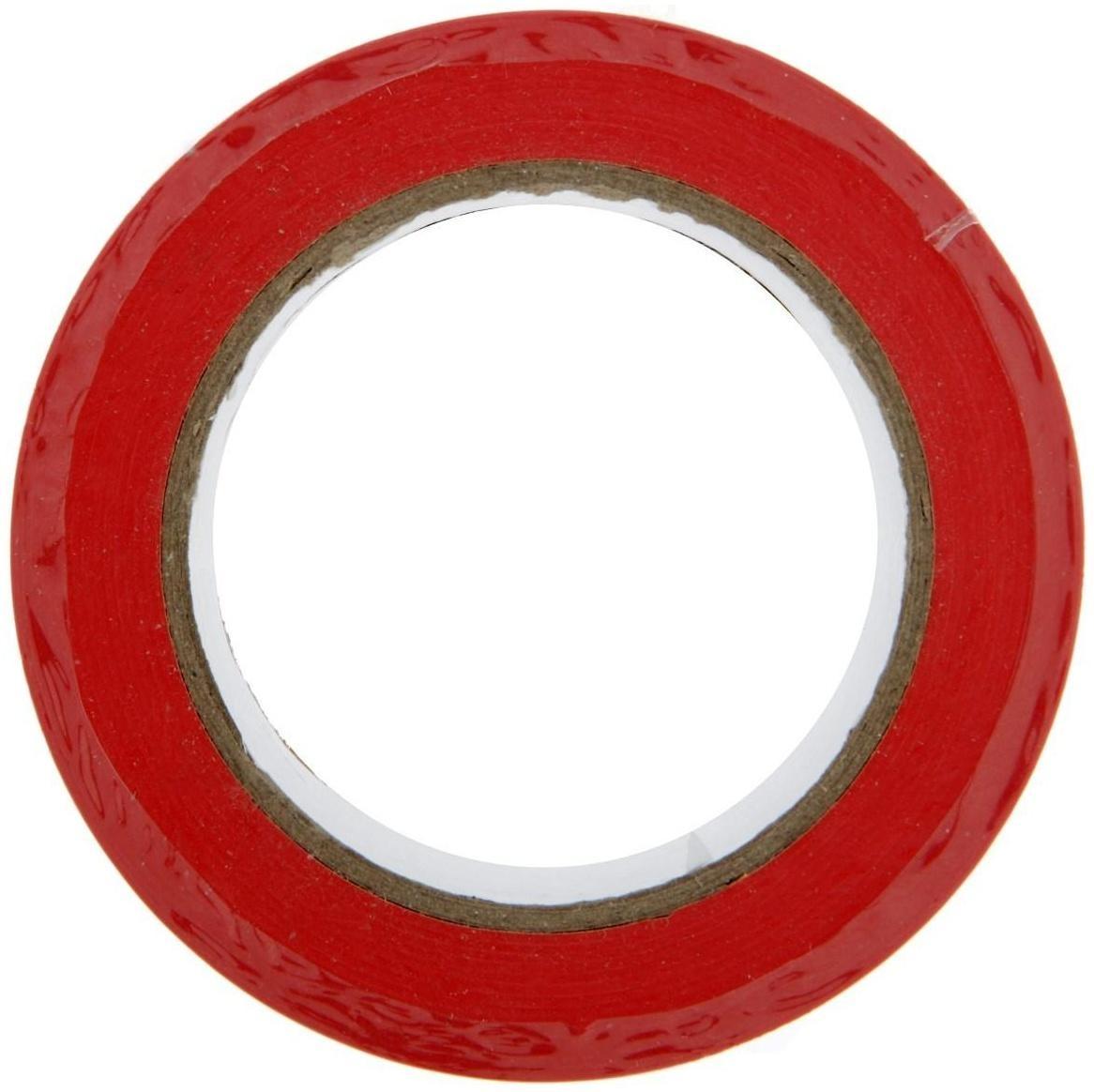 Лента разметочная ТУНДРА, клейкая, красная, 150 мкм, 48 мм х 33 м