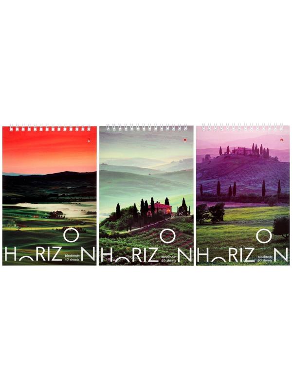 Блокнот А5, 40 листов на гребне 