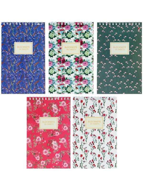 Блокнот А5, 40 листов на гребне 