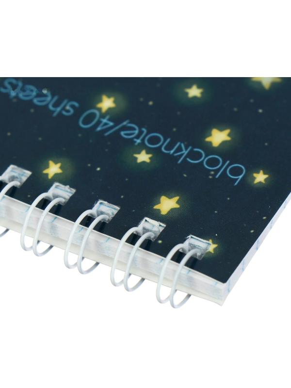 Блокнот А6, 40 листов на гребне 