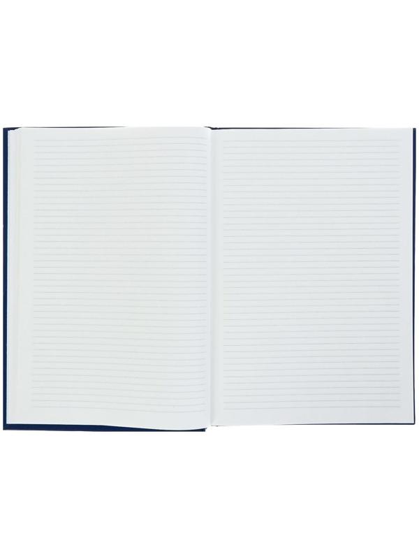 Книга учета А4, 240 листов в линейку, бумвинил, синяя