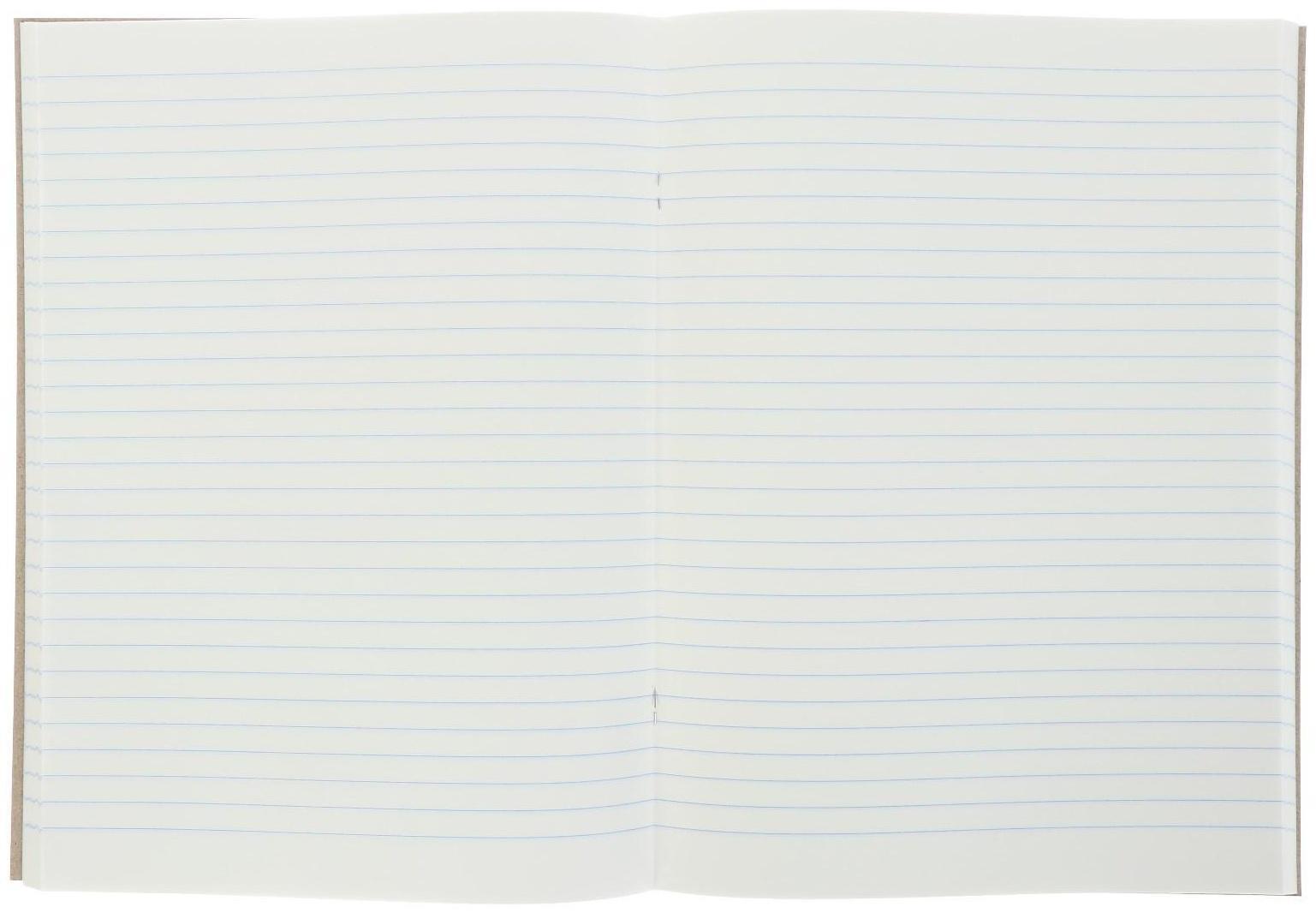 Книга учета А4, 96 листов в линейку, картонная обложка, зелёная