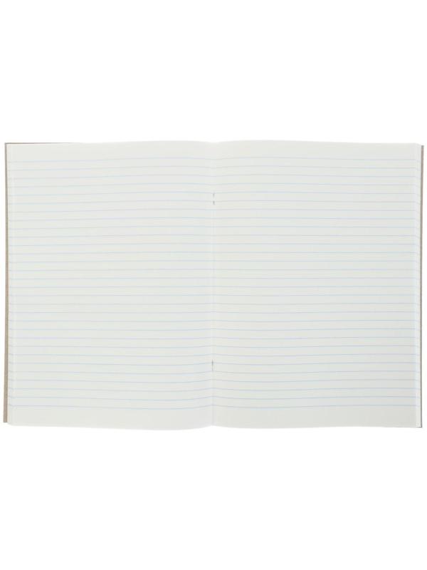 Книга учета А4, 96 листов в линейку, картонная обложка, зелёная