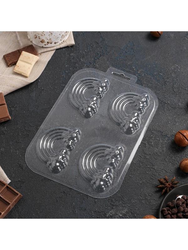 Форма для шоколада и конфет «4 Радуги», цвет прозрачный