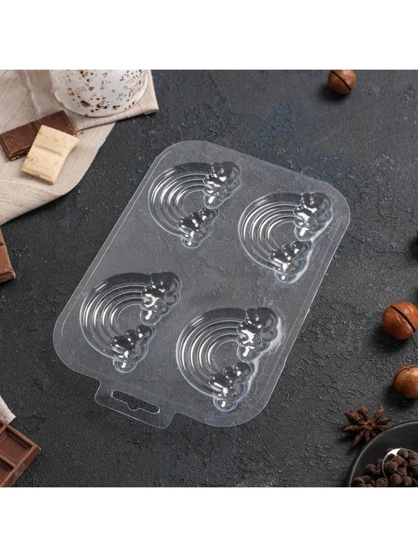 Форма для шоколада и конфет «4 Радуги», цвет прозрачный