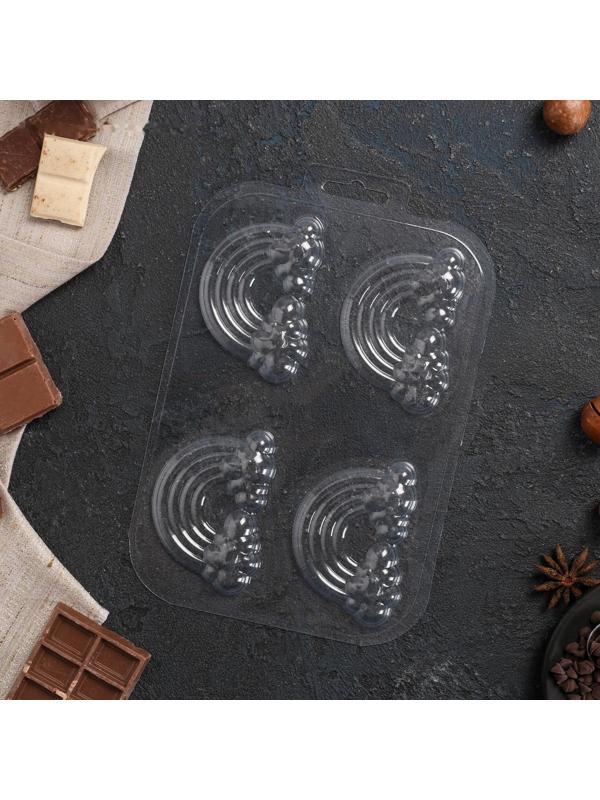 Форма для шоколада и конфет «4 Радуги», цвет прозрачный