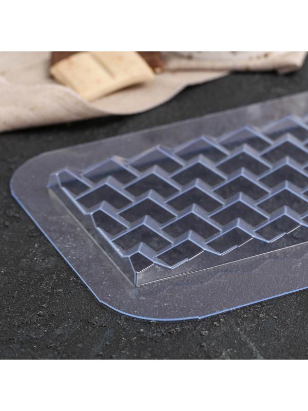 Форма для шоколада и конфет «Плитка Кубики Экстра», цвет прозрачный