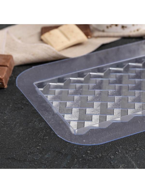 Форма для шоколада и конфет «Плитка Кубики Экстра», цвет прозрачный