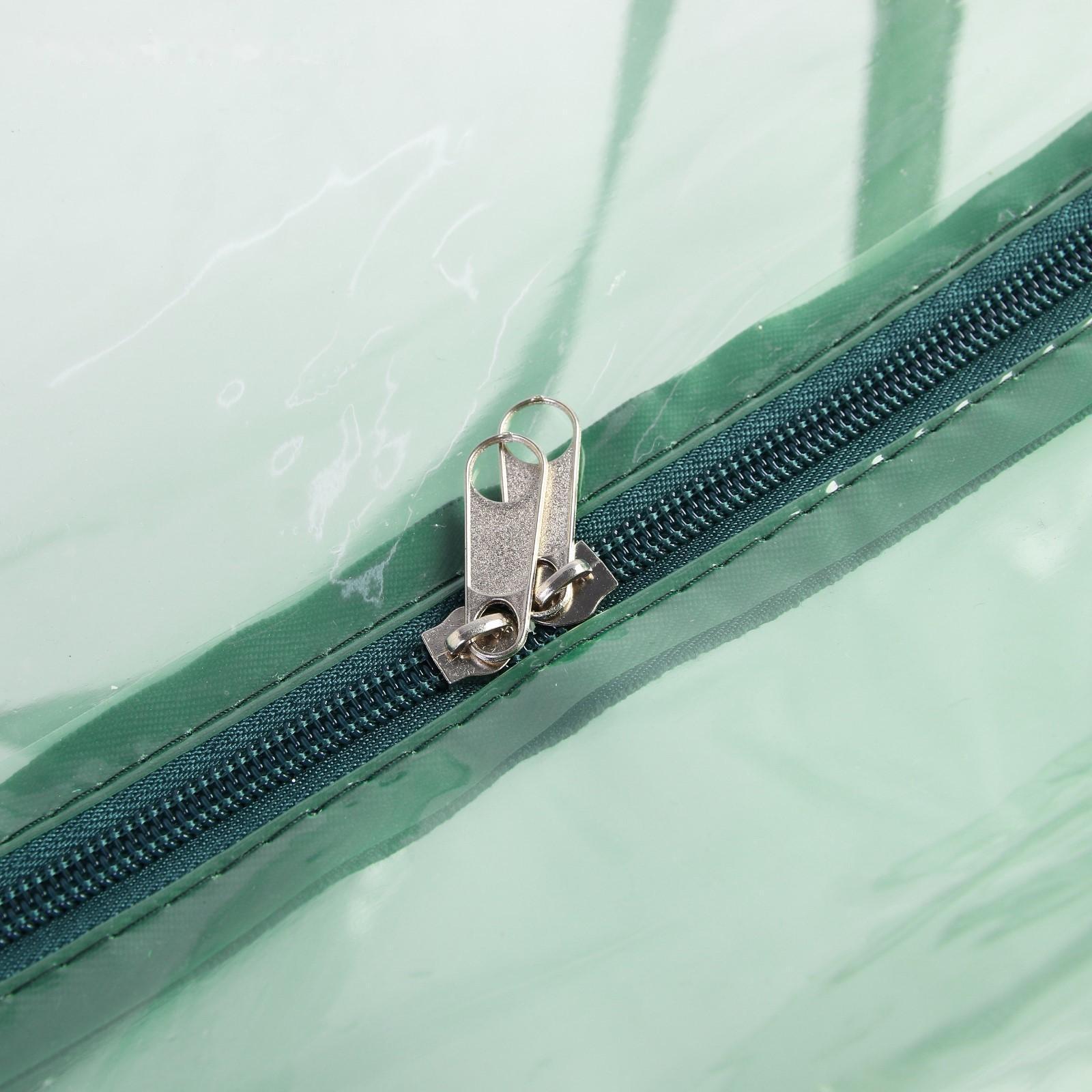 Сумка в роддом 30х50х25, цветной ПВХ, цвет зеленый МИКС