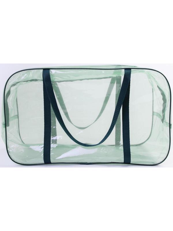 Сумка в роддом 30х50х25, цветной ПВХ, цвет зеленый МИКС