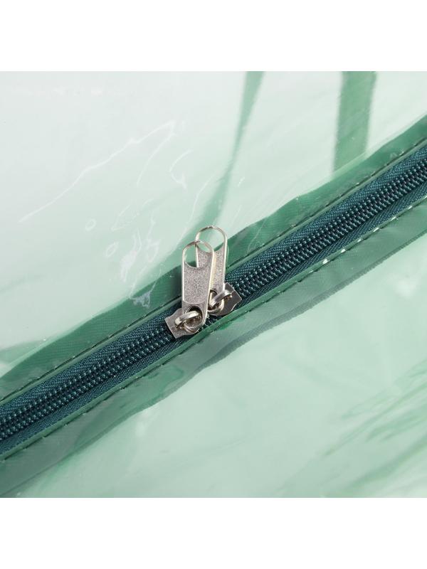 Сумка в роддом 30х50х25, цветной ПВХ, цвет зеленый МИКС