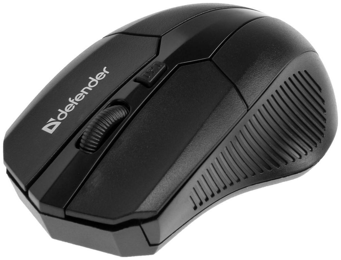 Комплект клавиатура и мышь Defender Jakarta C-805 RU, беспровод,мембран,1600 dpi,USB,чёрный