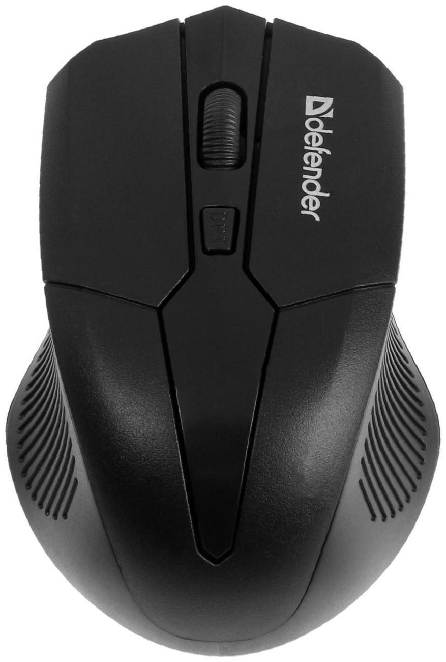 Комплект клавиатура и мышь Defender Jakarta C-805 RU, беспровод,мембран,1600 dpi,USB,чёрный