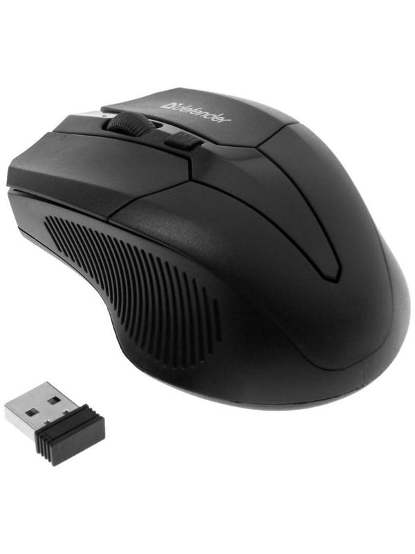 Комплект клавиатура и мышь Defender Jakarta C-805 RU, беспровод,мембран,1600 dpi,USB,чёрный