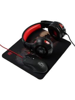 Игровой набор Defender Devourer MHP-006, мышь+гарнитура+ковер, проводной, 3200 dpi