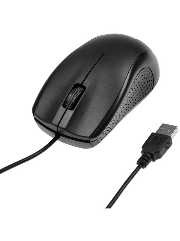 Комплект клавиатура и мышь Defender York C-777 RU, проводной, мембранный, 1000 dpi, чёрный