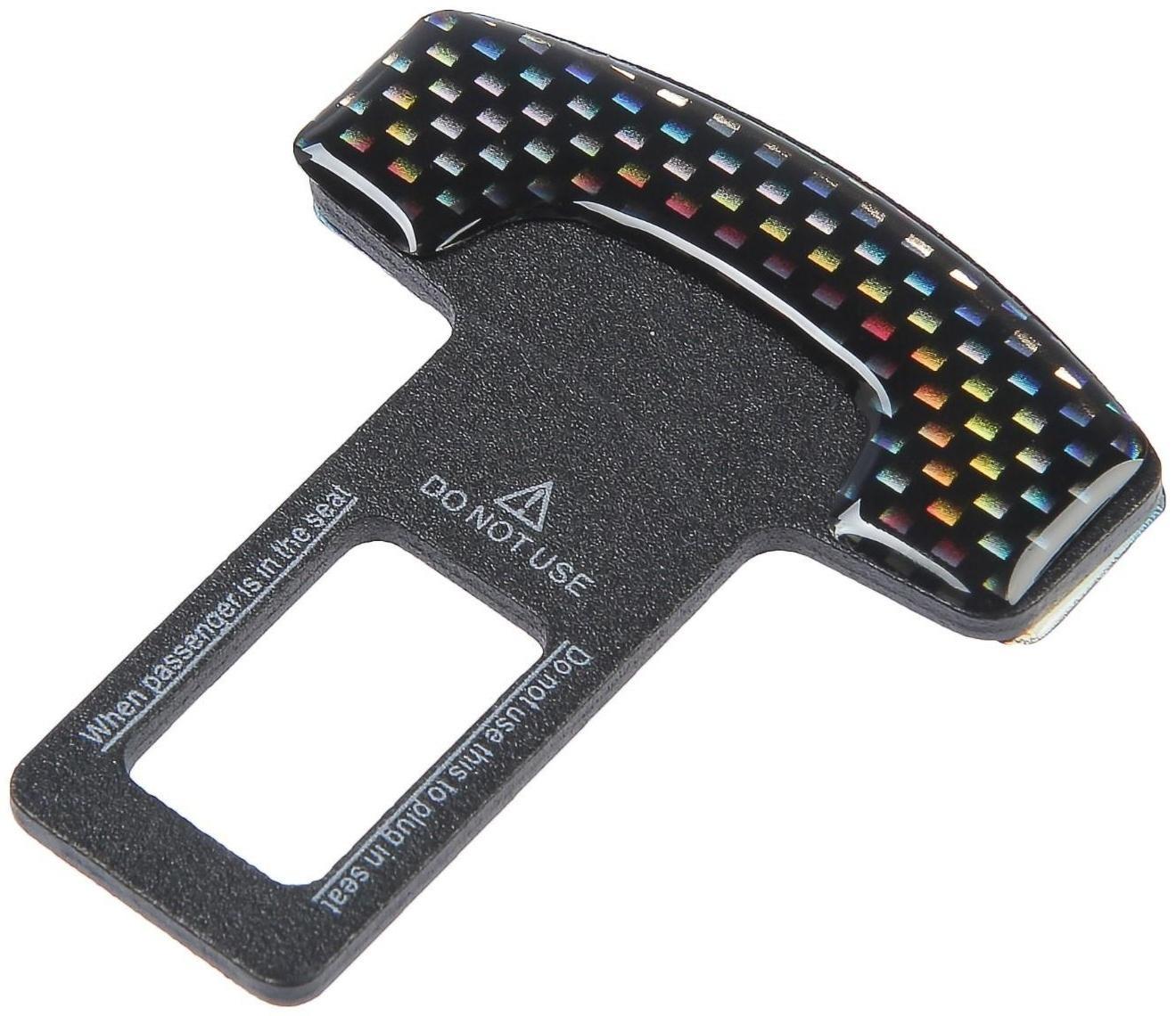 Заглушка ремня безопасности TORSO, металлическая, черный