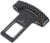 Заглушка ремня безопасности TORSO, металлическая, черный