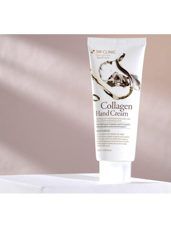 Увлажняющий крем для рук с коллагеном 3W CLINIC Moisturizing Collagen Hand Cream, 100 мл