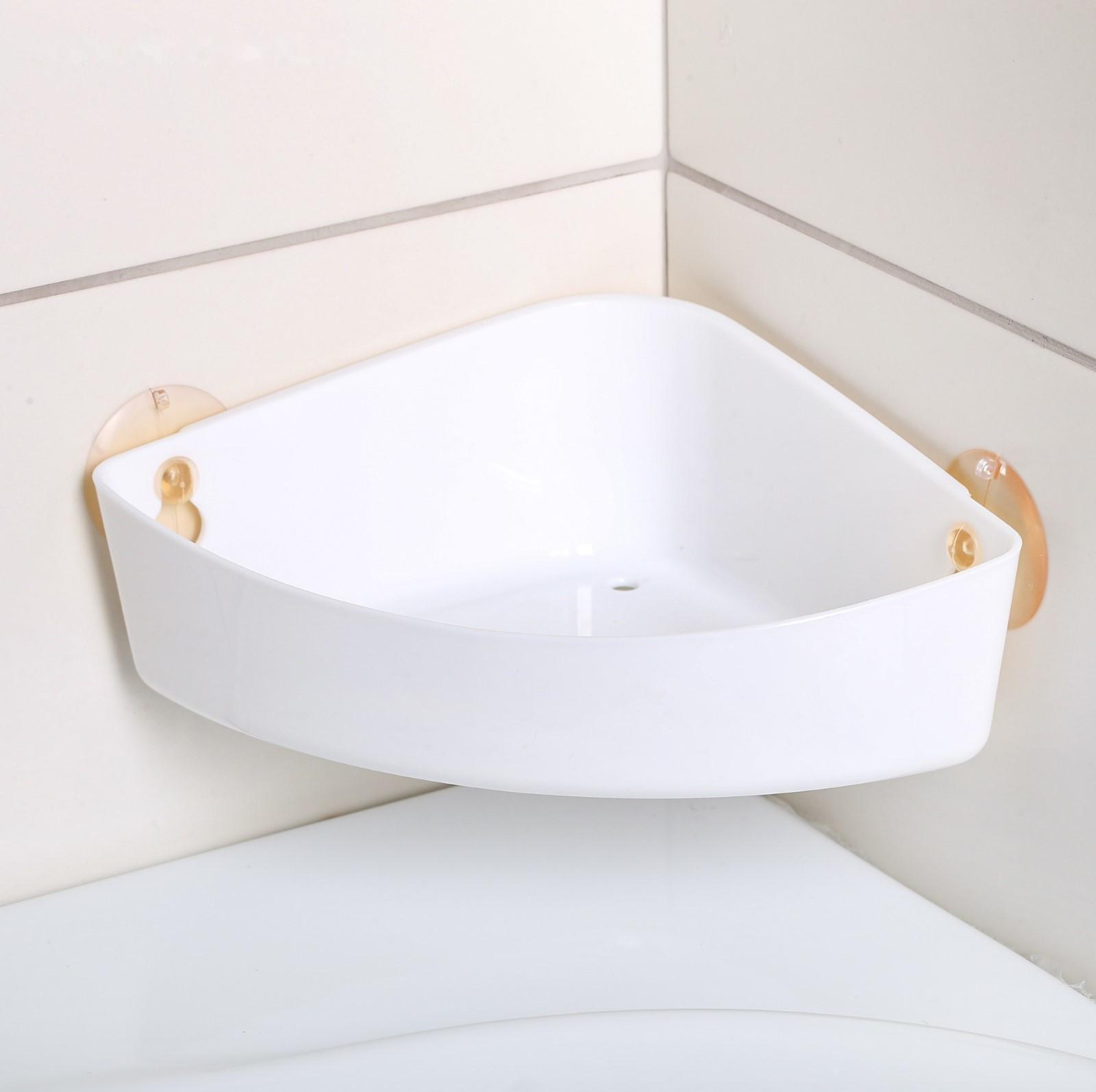 Полка навесная угловая Krita, 22,5×15 ×7 см, цвет снежно-белый