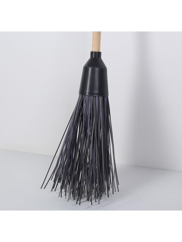 Метла полипропиленовая, наборная, с черенком, 3 фланца, цвет МИКС