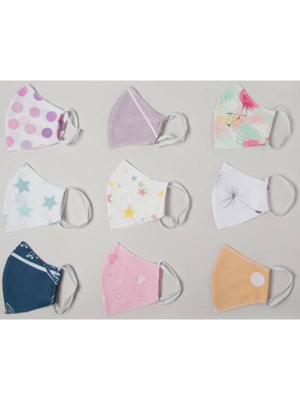 Маска однослойная хлопковая, цвет МИКС