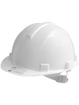 Каска защитная ТУНДРА, для строительно-монтажных работ, с пластиковым оголовьем, белая