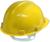 Каска защитная ТУНДРА, для строительно-монтажных работ, с текстильным оголовьем, желтая