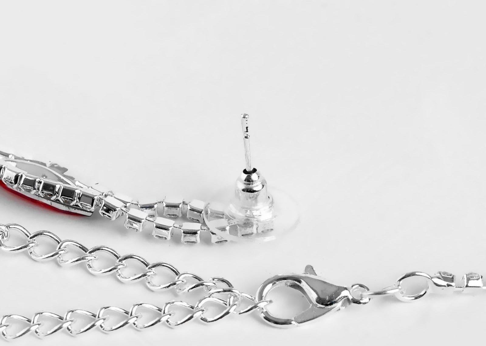 Набор 2 предмета: серьги, колье 