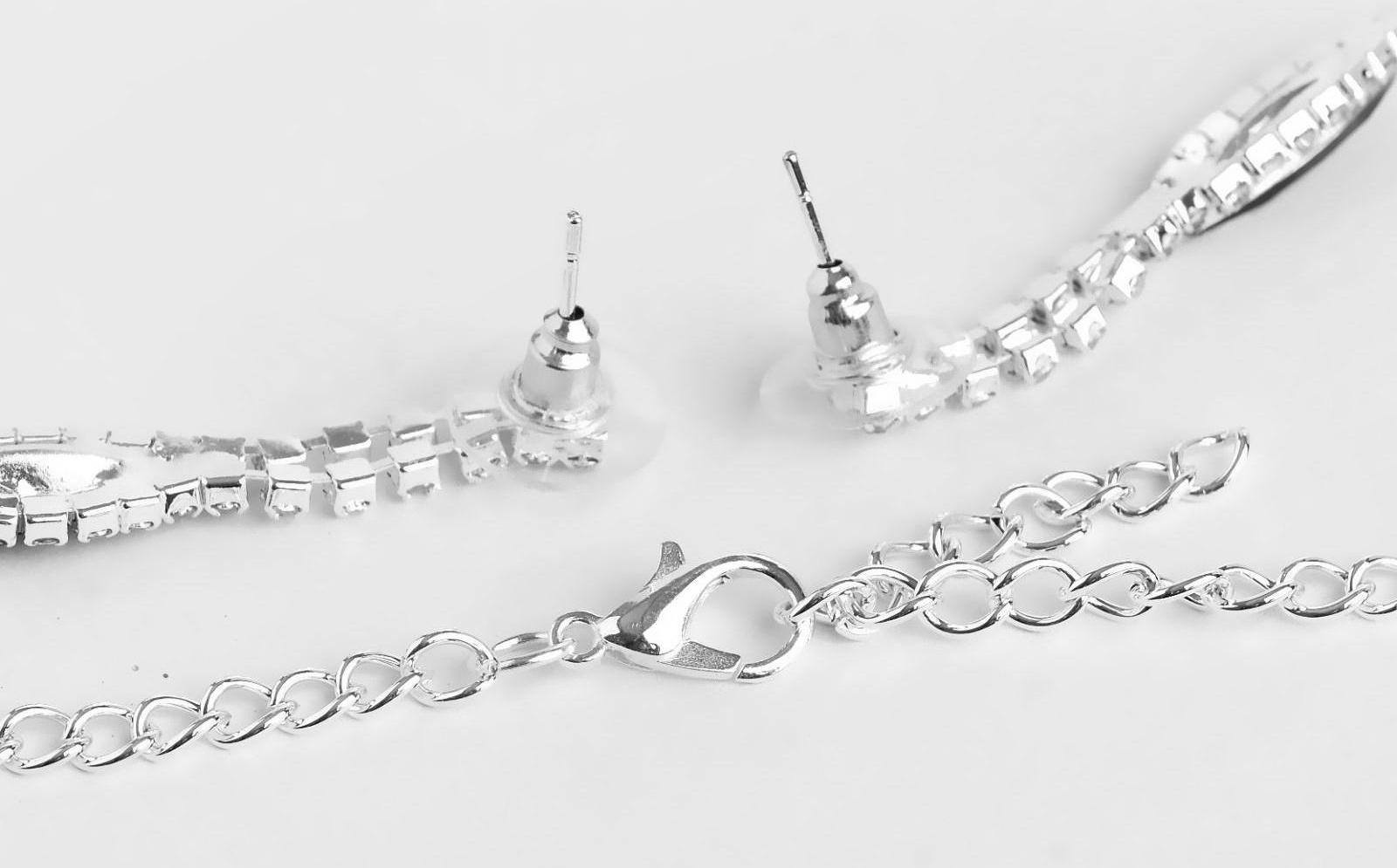 Набор 2 предмета: серьги, колье 